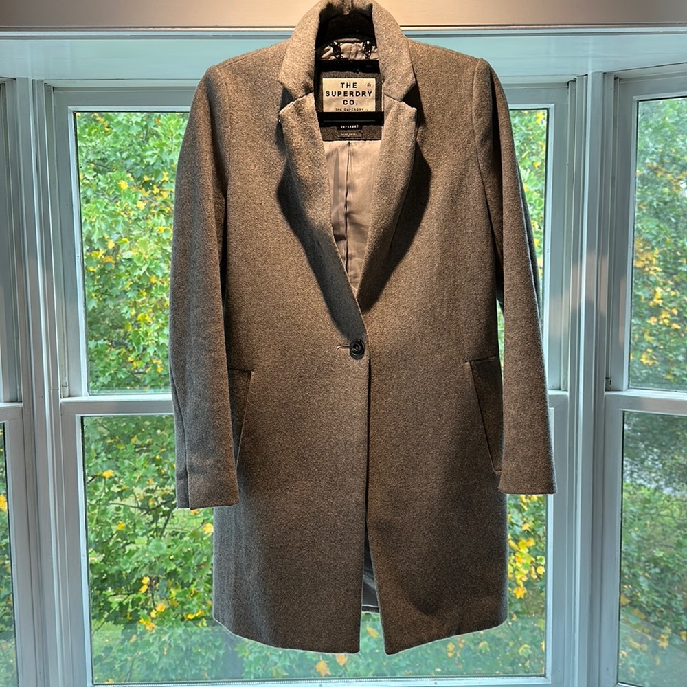 Superdry Grey women’s pea coat - S